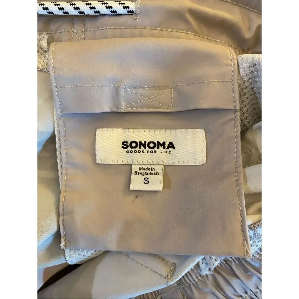 Sonoma men’s small multicolored, good for life E board swim trunks